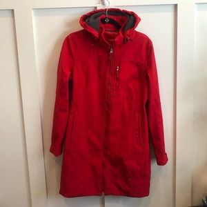 Red Calvin Klein jacket